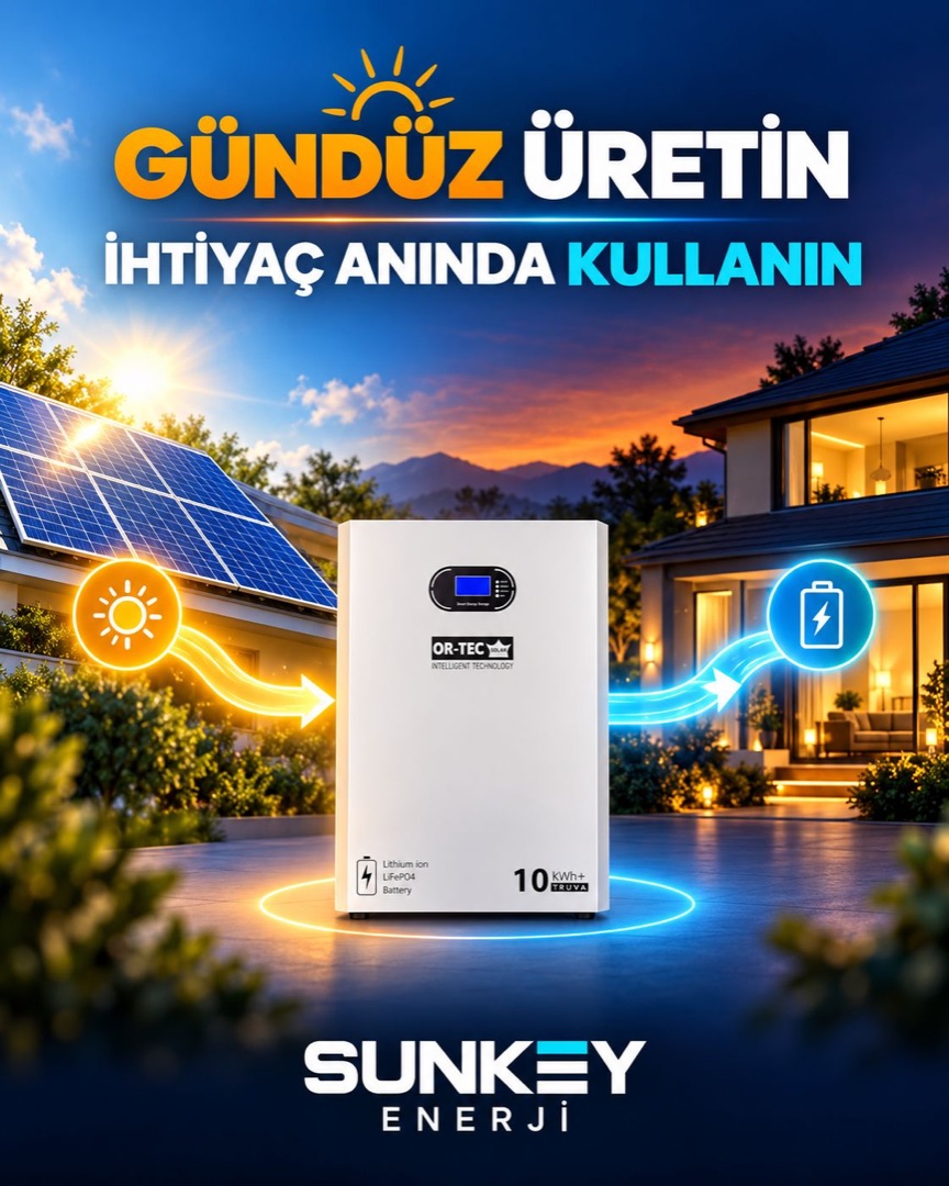 Gündüz üretin, ihtiyaç anında kullanın