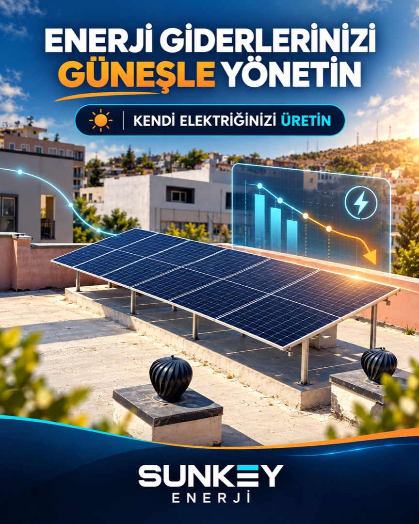 Enerji giderlerinizi güneşle yönetin